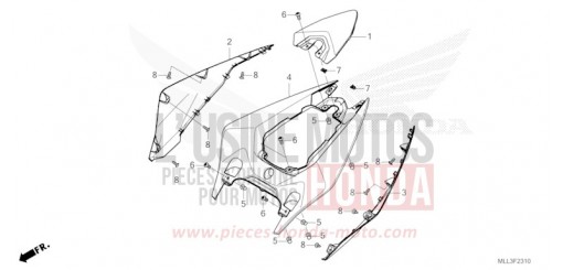 REAR COWL CB1000SPS de 2025